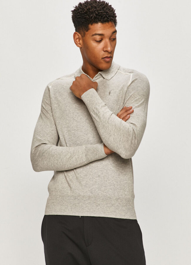 AllSaints - Sweter jasny szary MK005T
