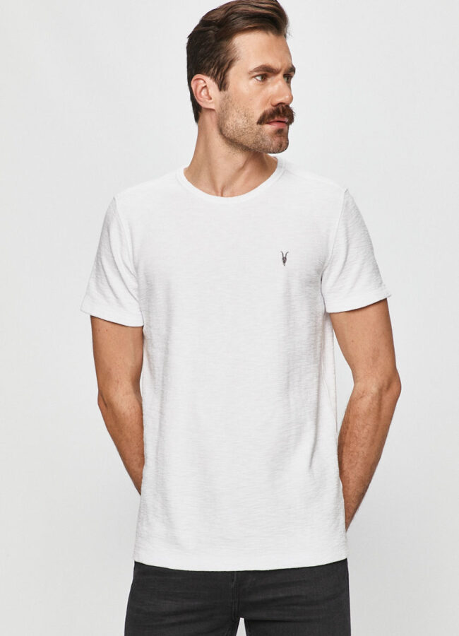 AllSaints - T-shirt biały MD020R