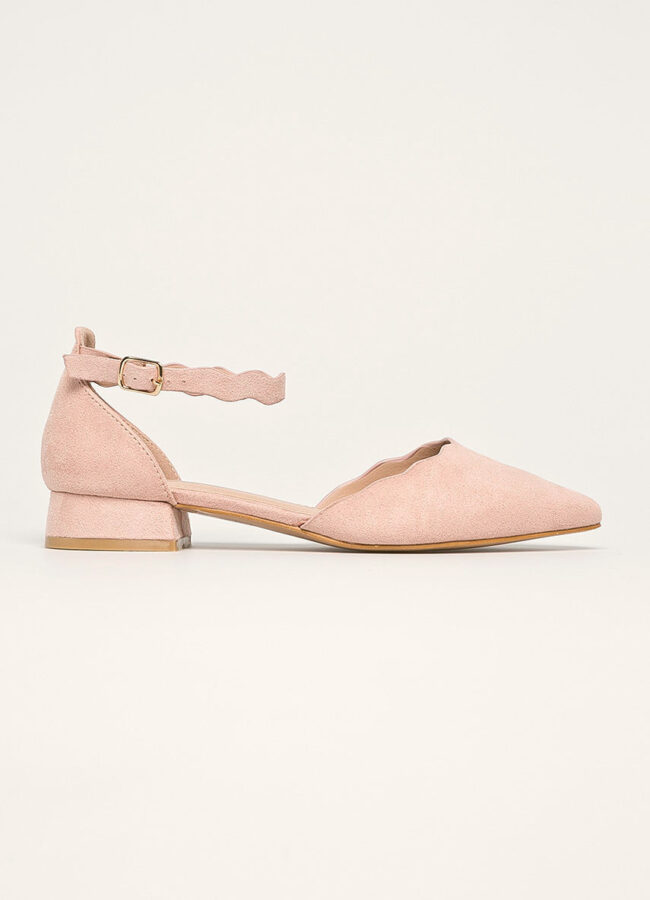 Answear - Baleriny Ideal Shoes różowy 3401A.F