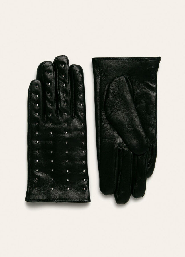 Answear Lab - Rękawiczki skórzane czarny WA19.RED008