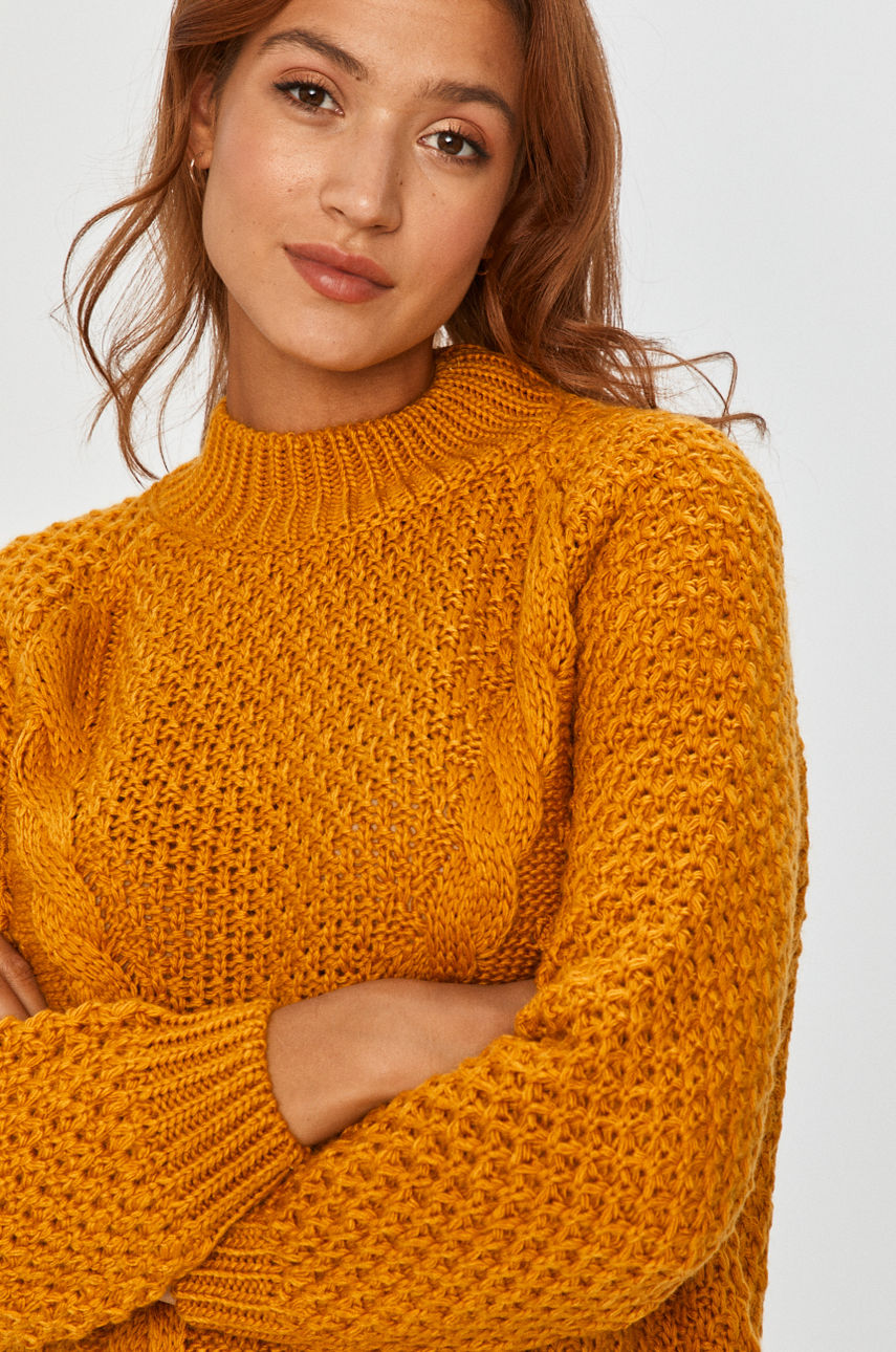 Answear Lab - Sweter żółty 2043YELLOW