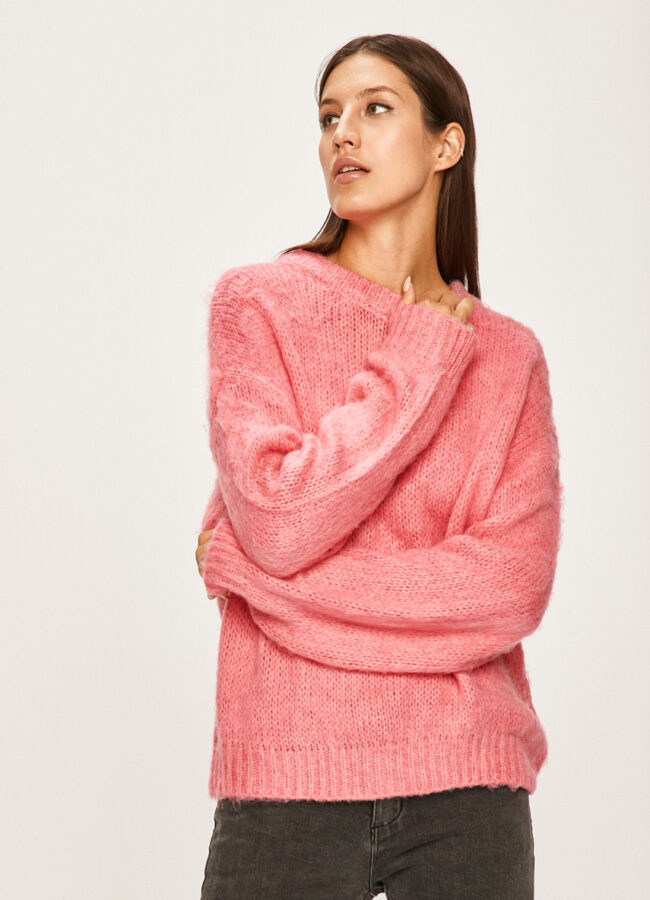 Answear - Sweter różowy YZ8822.A