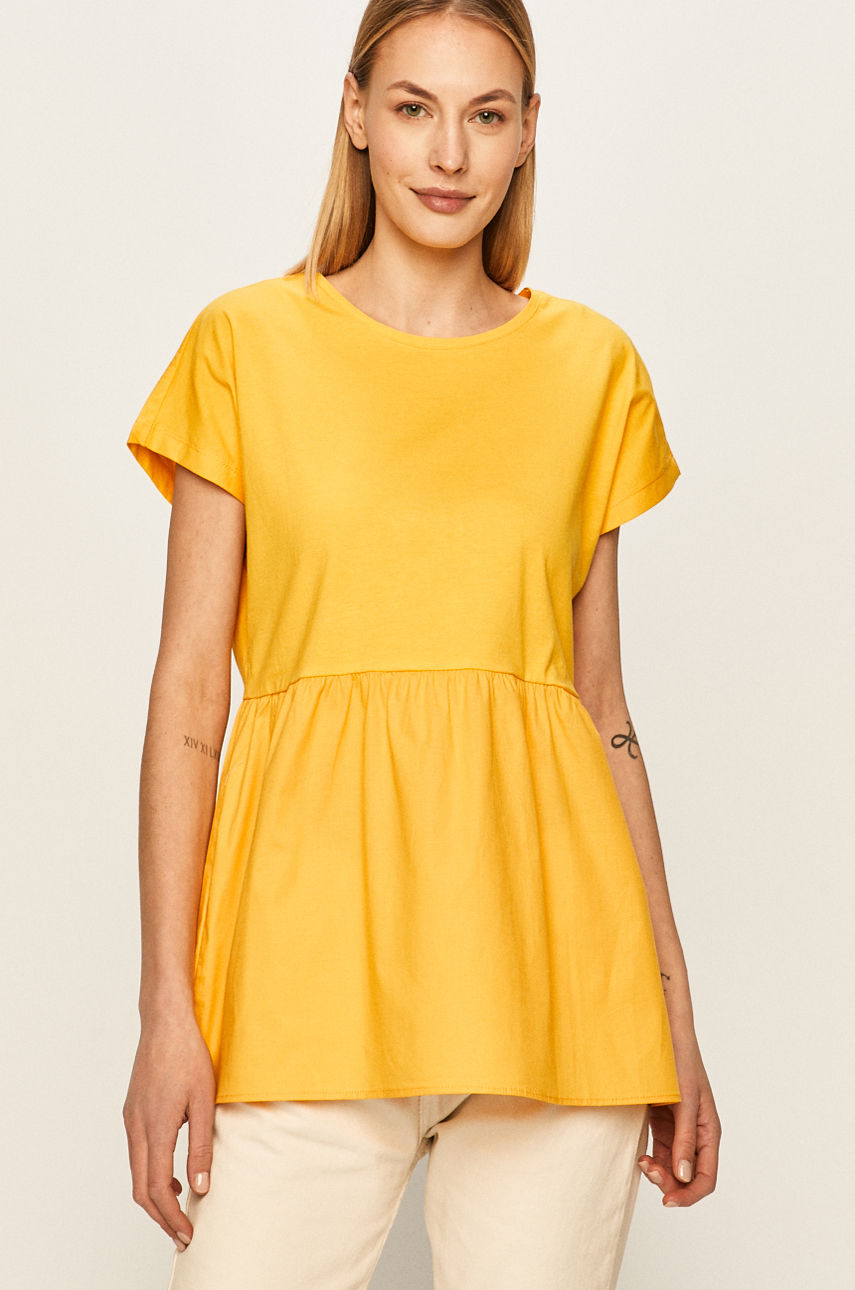 Answear - T-shirt żółty 1037.mar