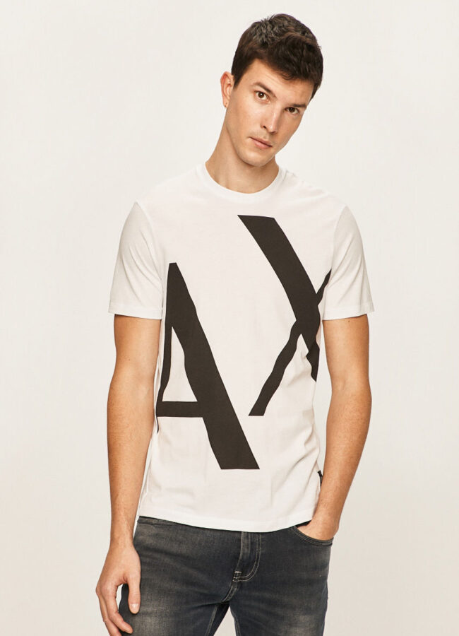 Armani Exchange - T-shirt biały 3HZTBG.ZJA5Z