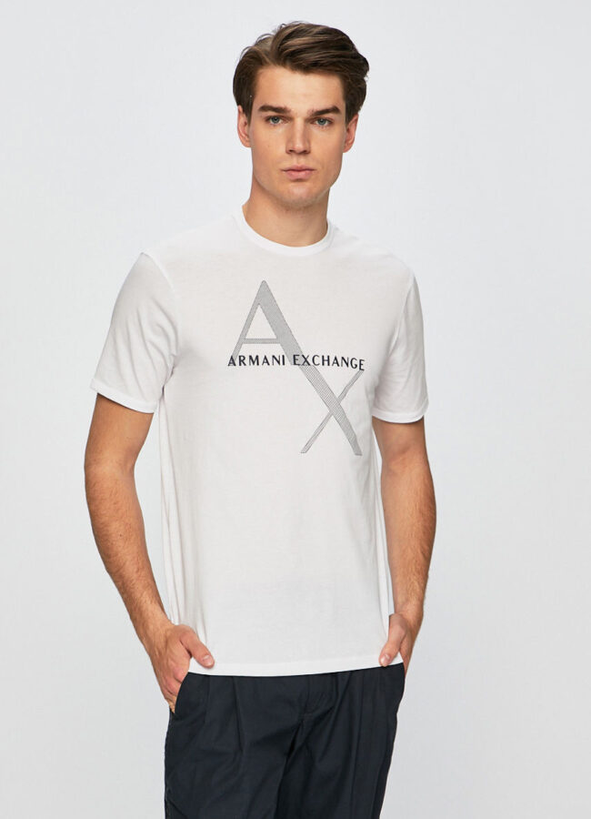 Armani Exchange - T-shirt biały 8NZT76.Z8H4Z