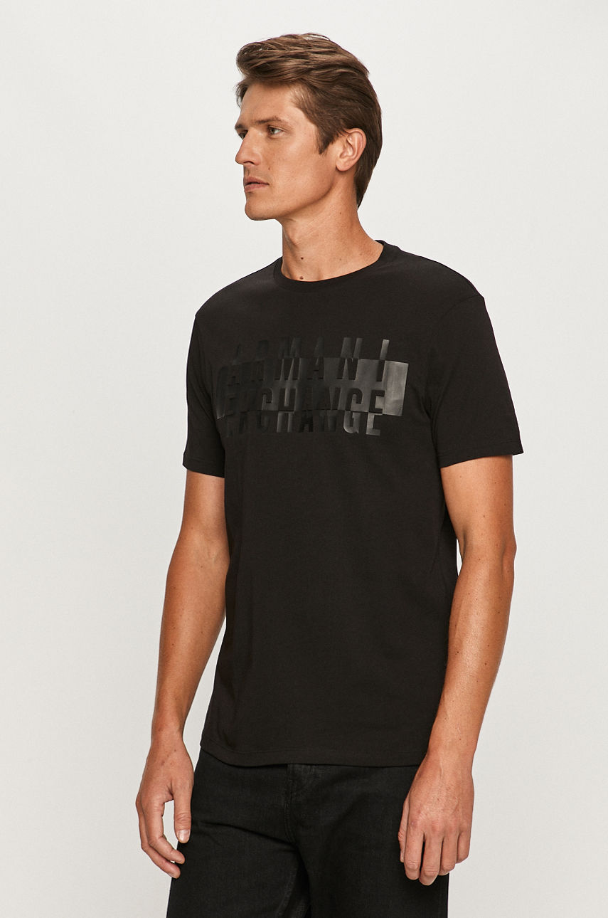 Armani Exchange - T-shirt czarny 6HZTGD.ZJH4Z