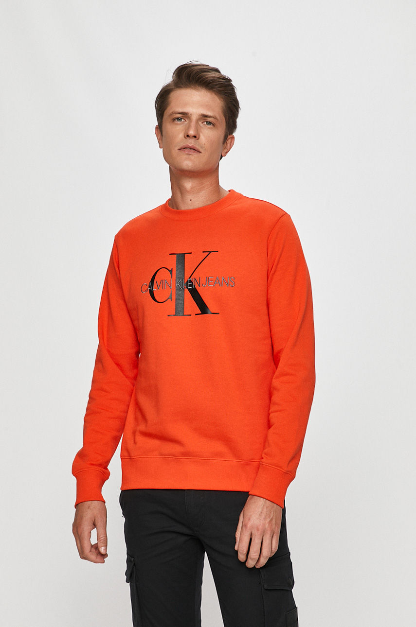 Calvin Klein Jeans - Bluza pomarańczowy J30J315595