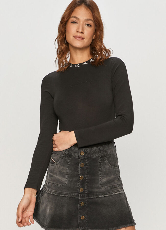 Calvin Klein Jeans - Longsleeve czarny J20J214996