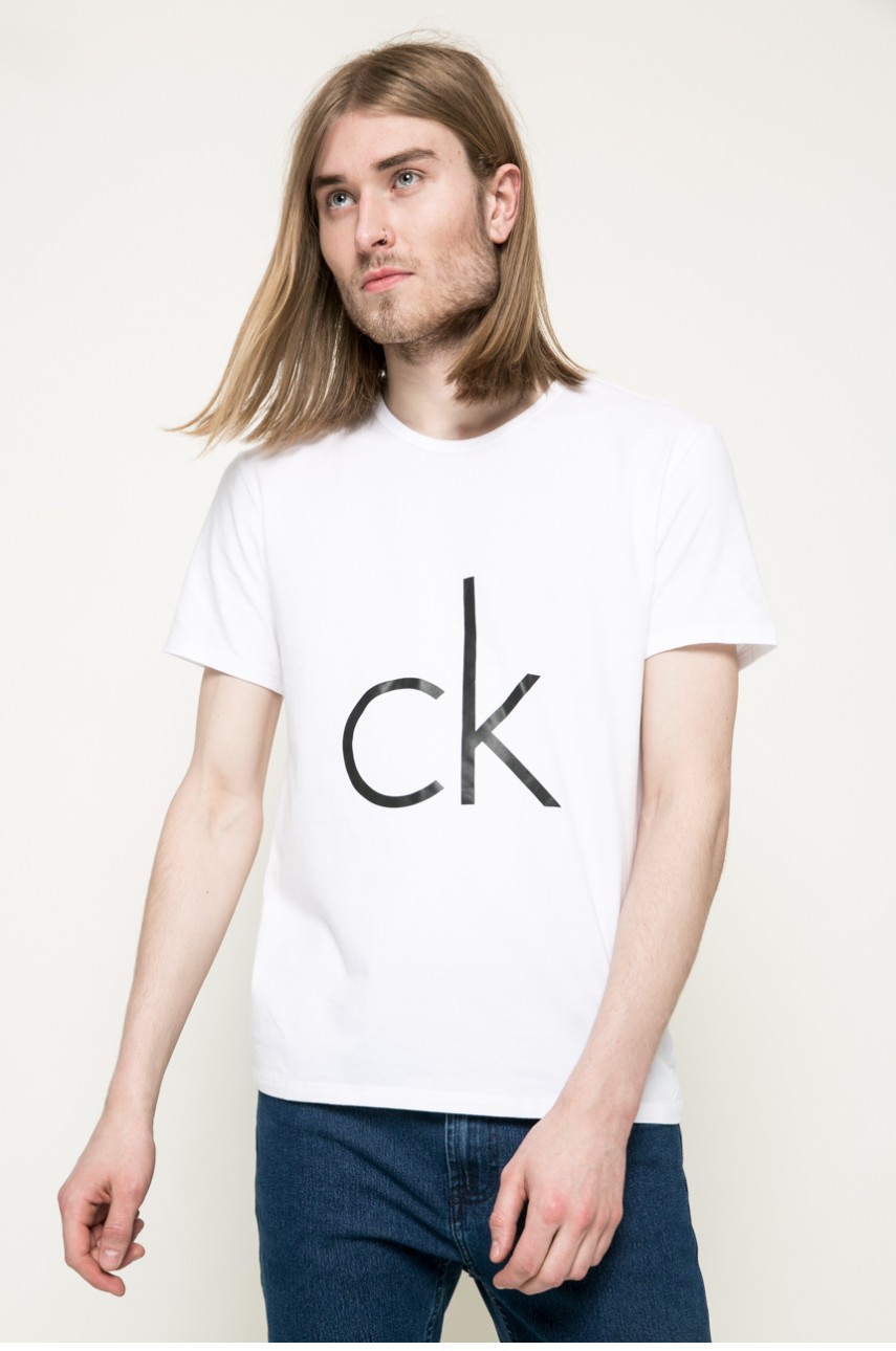 Calvin Klein Jeans - T-shirt biały 000NB1164E