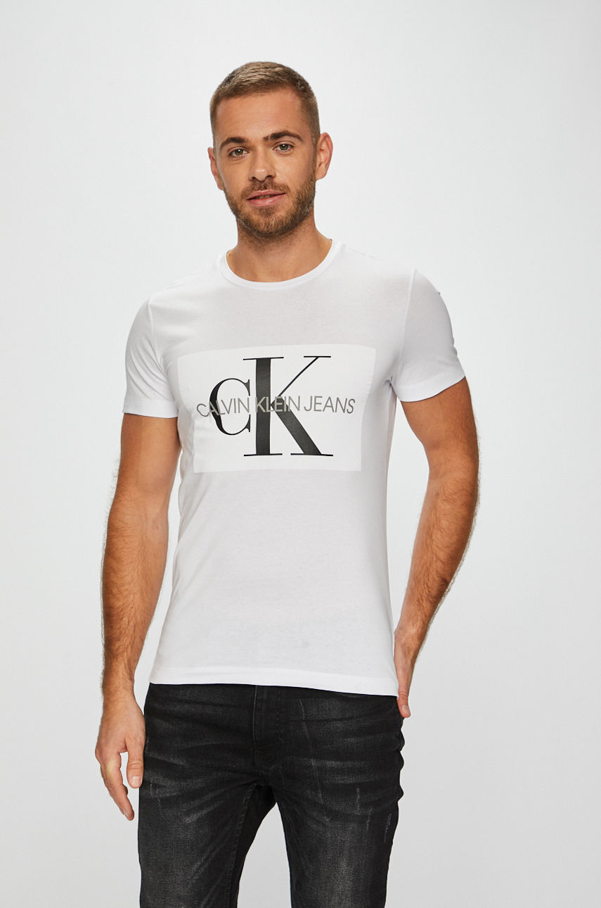 Calvin Klein Jeans - T-shirt biały J30J307842