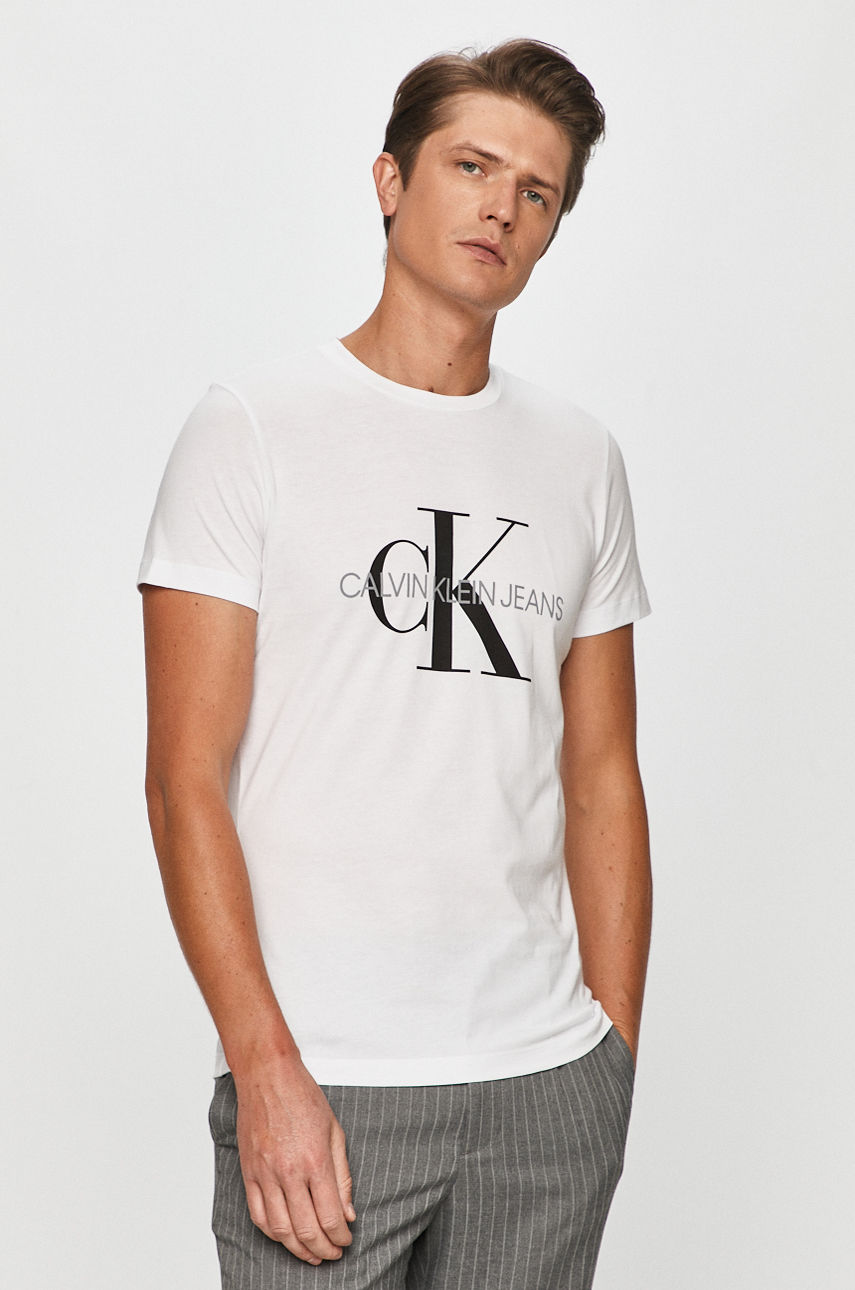 Calvin Klein Jeans - T-shirt biały J30J314314.NOS