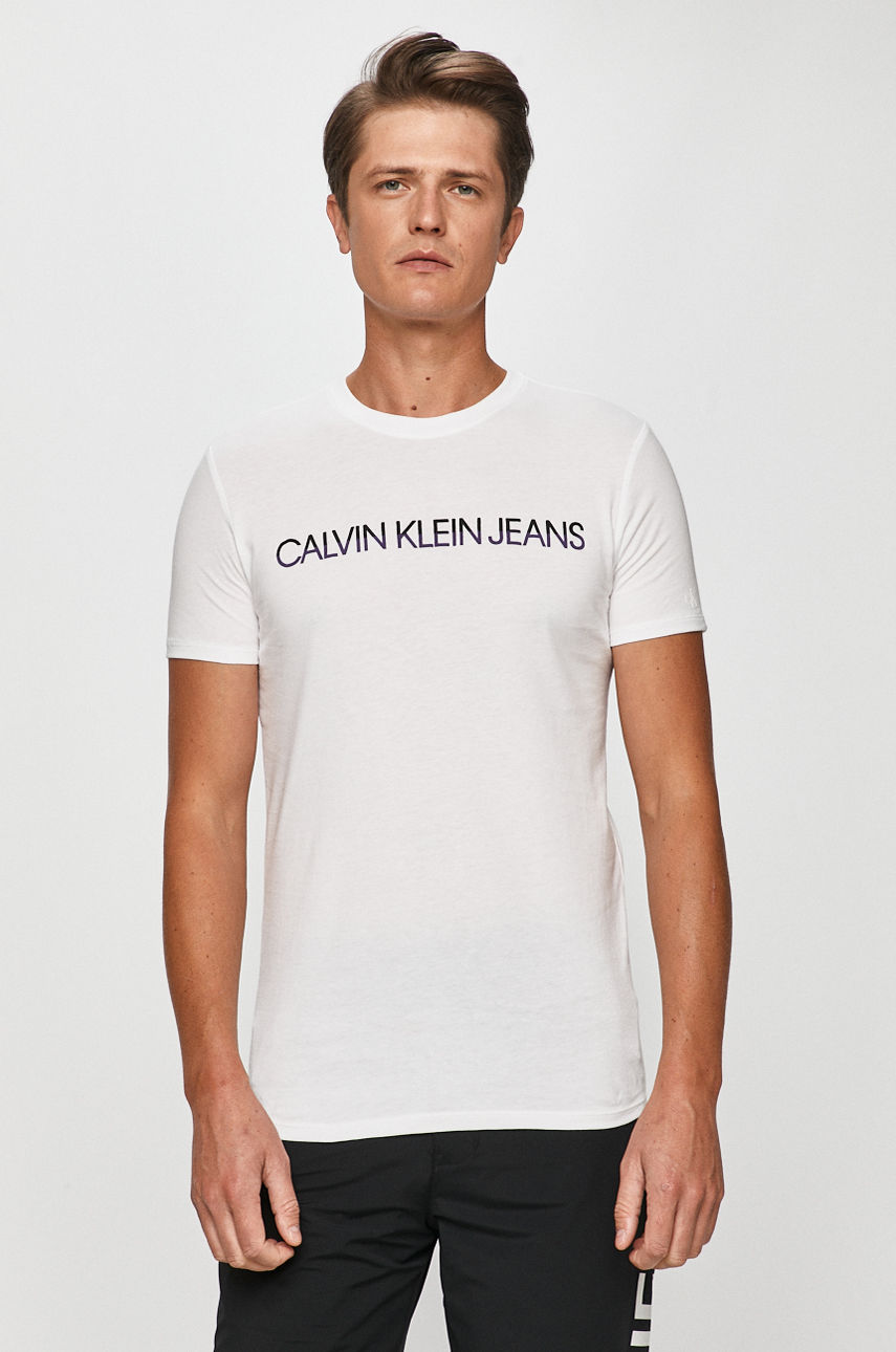 Calvin Klein Jeans - T-shirt biały J30J316602