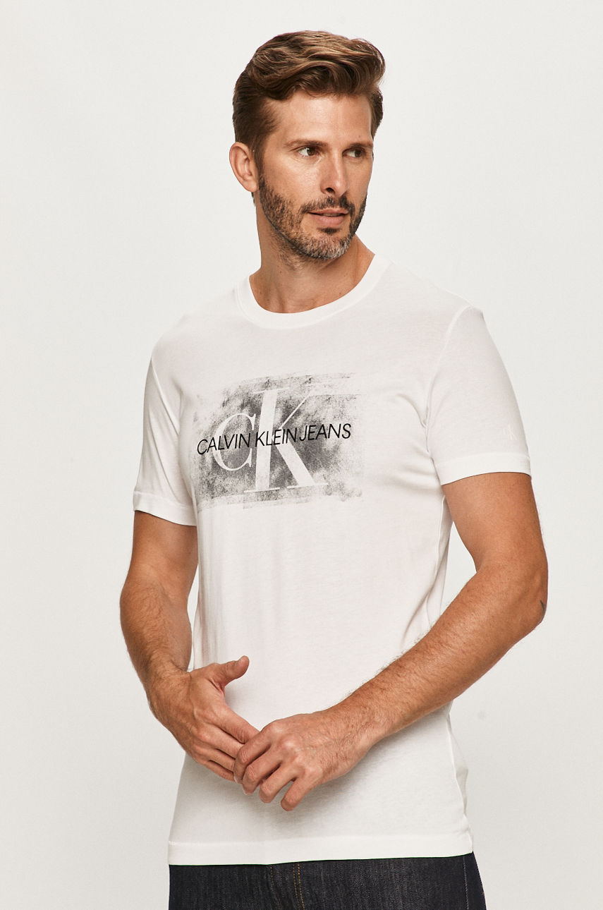 Calvin Klein Jeans - T-shirt biały J30J316733