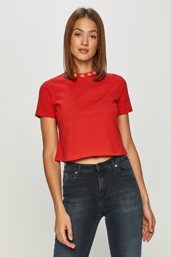 Calvin Klein Jeans - T-shirt czerwony J20J214993