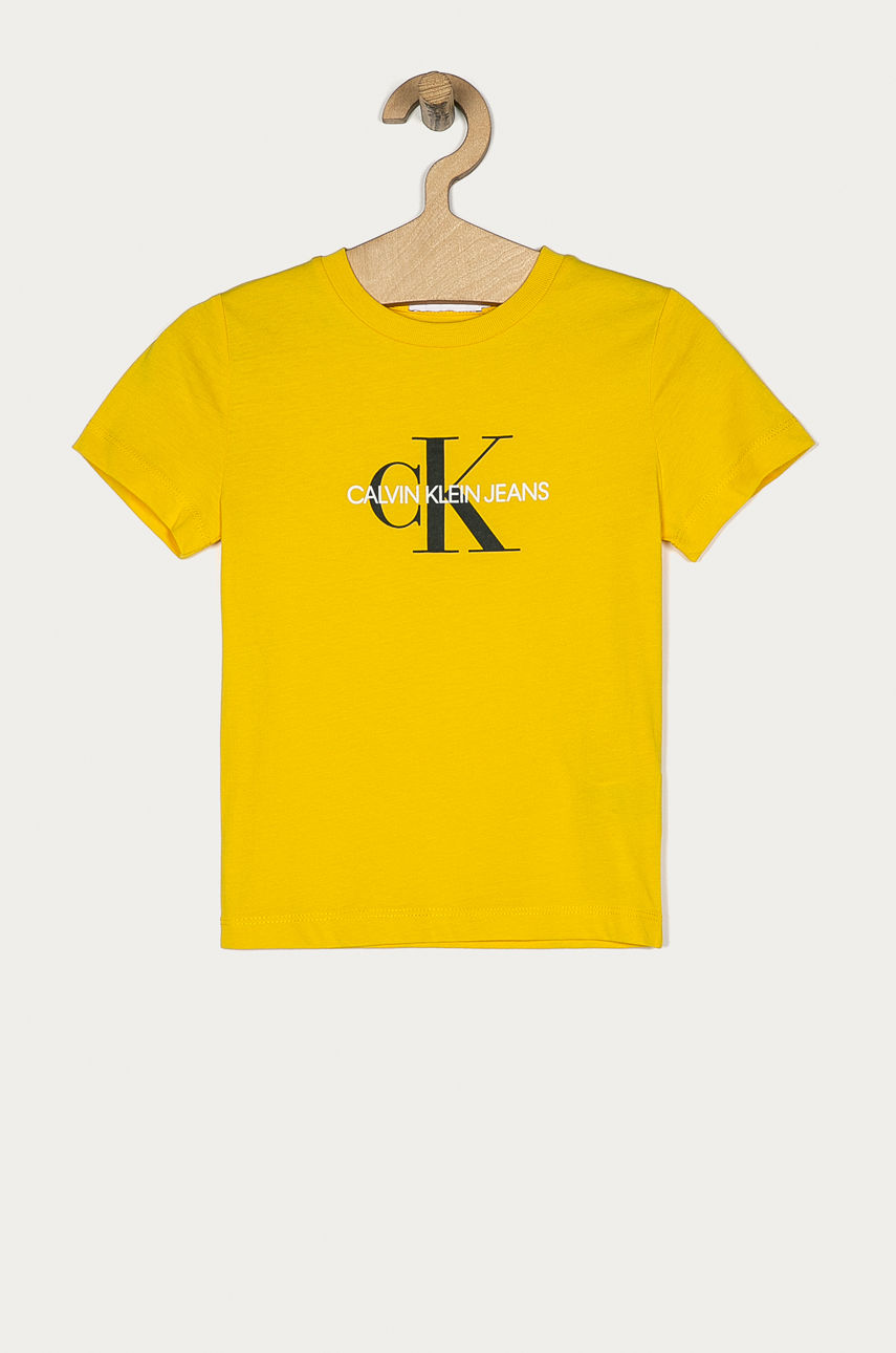 Calvin Klein Jeans - T-shirt dziecięcy 104-176 cm żółty IU0IU00068