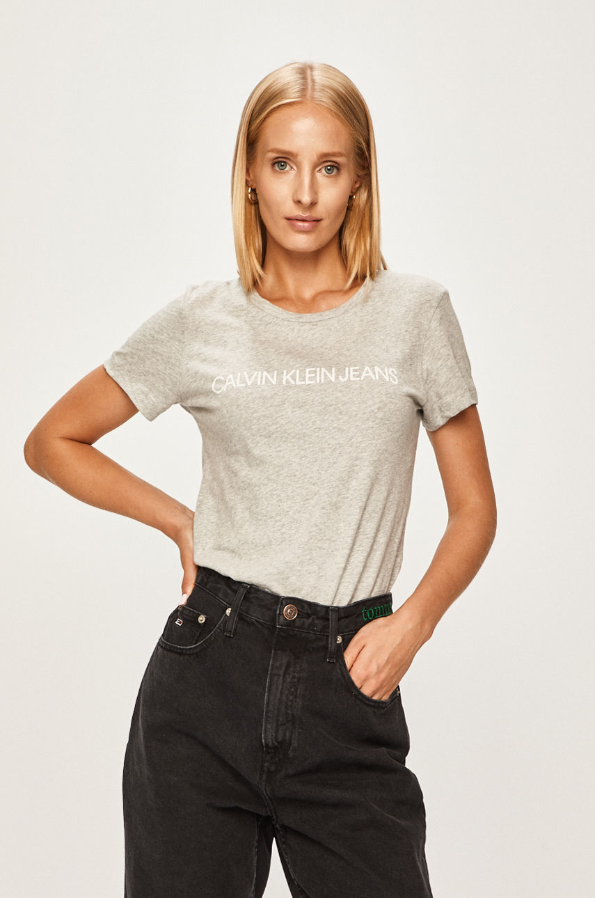 Calvin Klein Jeans - T-shirt szary J20J207879
