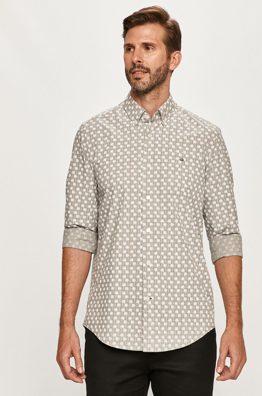 Calvin Klein - Koszula jasny szary K10K105292