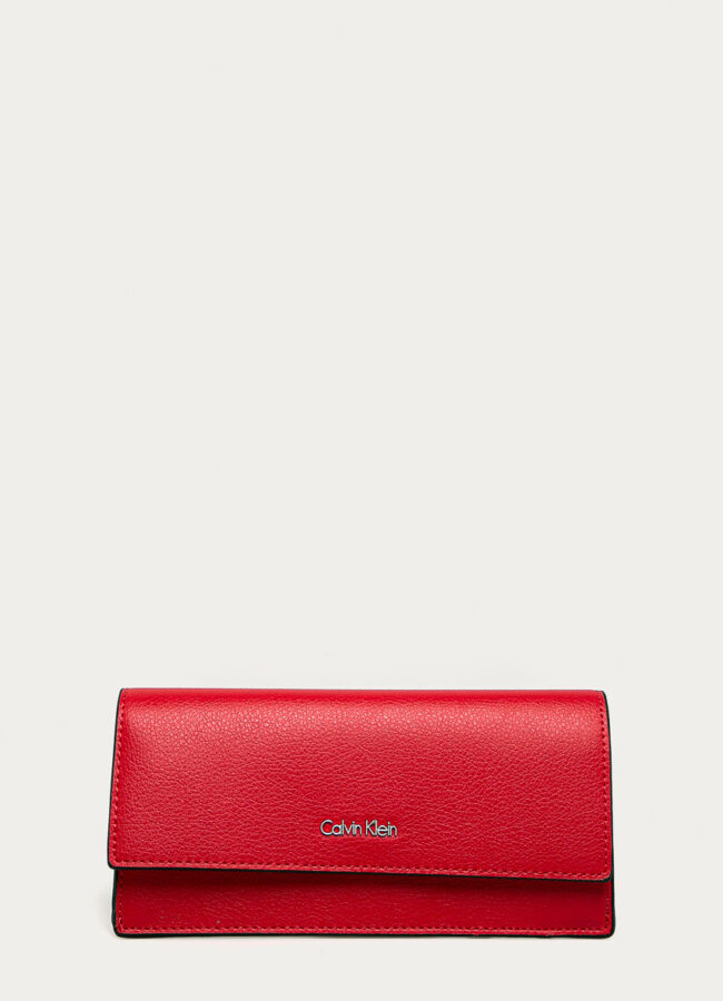 Calvin Klein - Portfel czerwony K60K604012