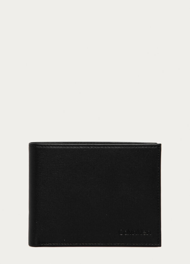 Calvin Klein - Portfel skórzany czarny K50K504337