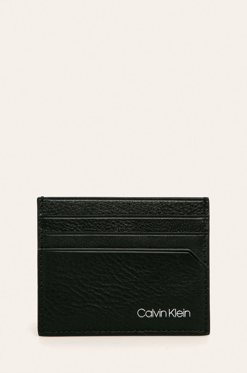 Calvin Klein - Portfel skórzany czarny K50K505710