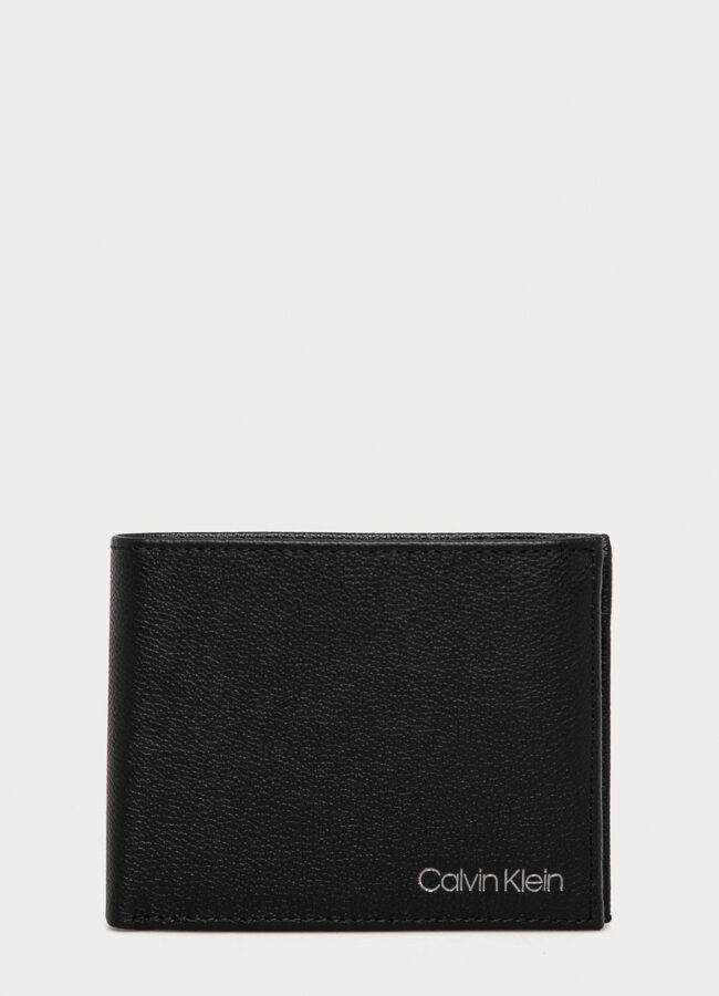 Calvin Klein - Portfel skórzany czarny K50K505949