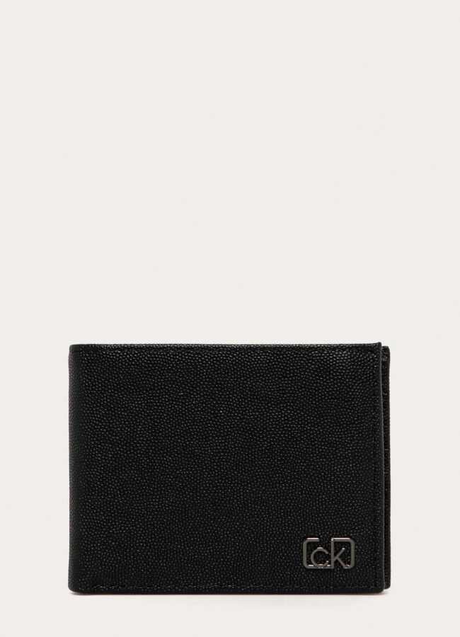 Calvin Klein - Portfel skórzany czarny K50K505960