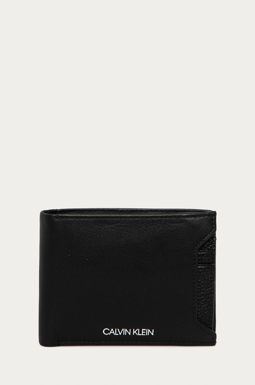 Calvin Klein - Portfel skórzany czarny K50K506124