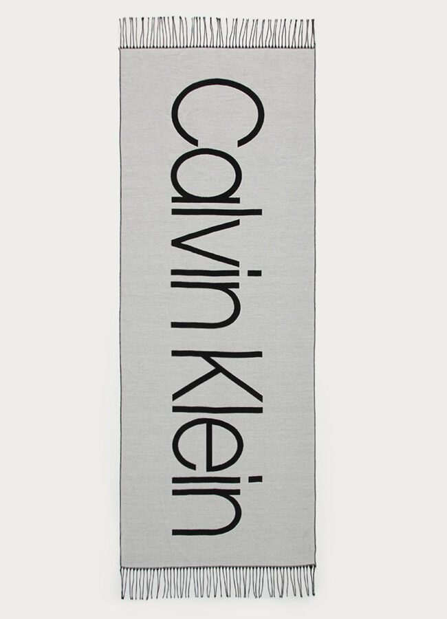 Calvin Klein - Szalik biały K60K607322