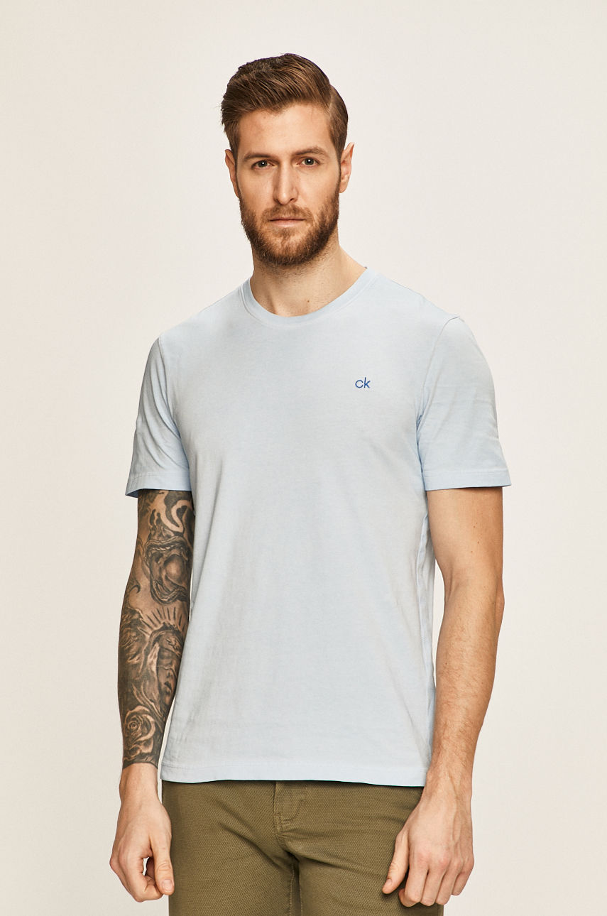 Calvin Klein - T-shirt blady niebieski K10K105176
