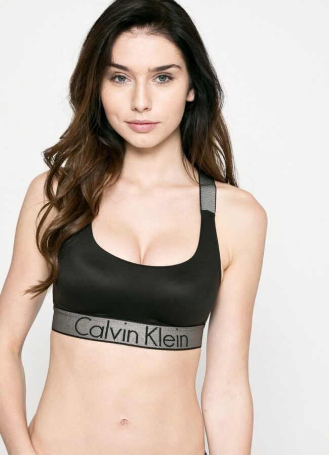 Calvin Klein Underwear - Biustonosz sportowy czarny 000QF4053E