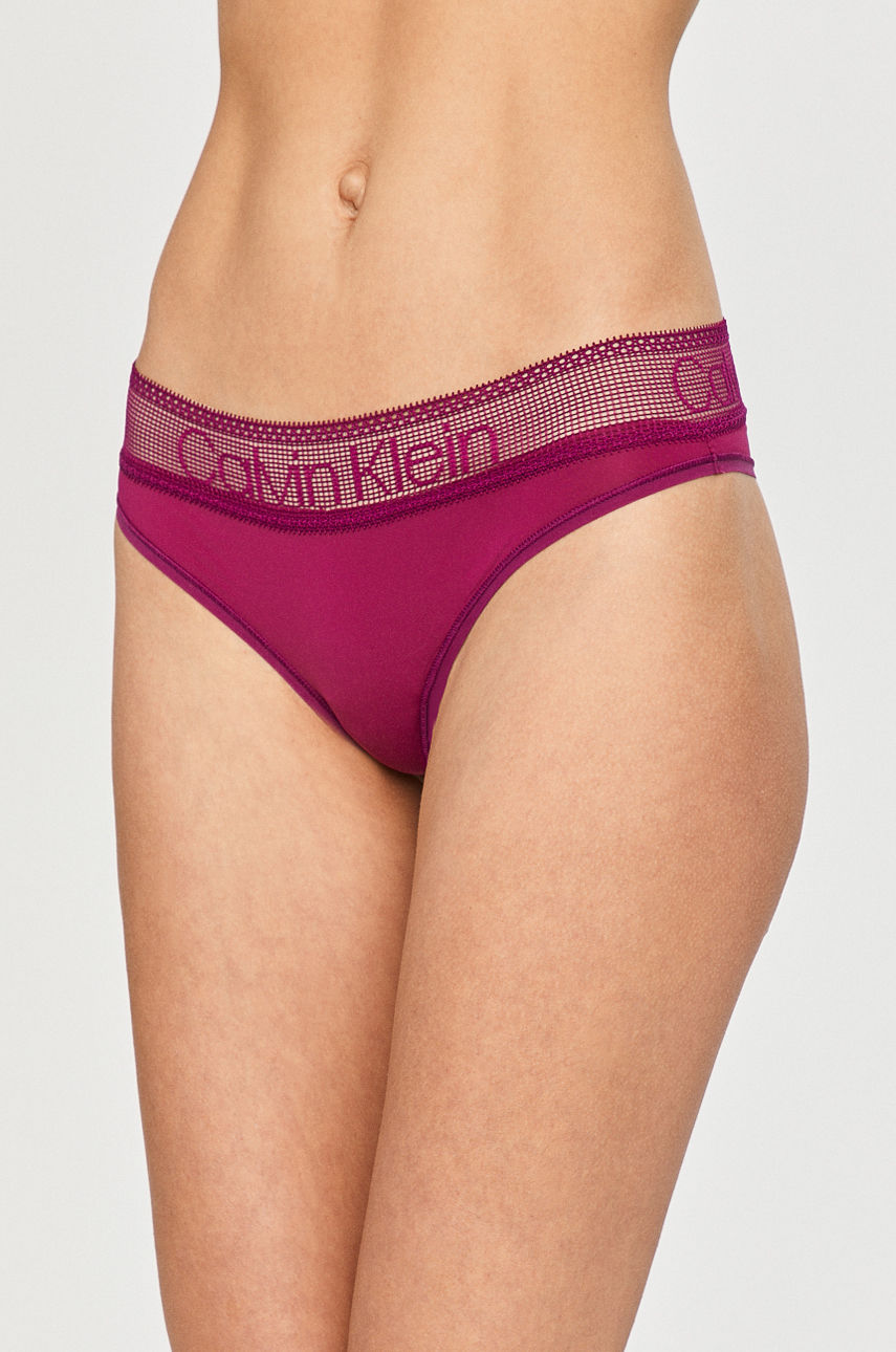 Calvin Klein Underwear - Brazyliany purpurowy 000QD3698E