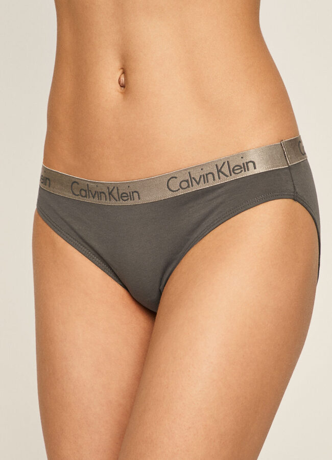 Calvin Klein Underwear - Figi (3-Pack) grafitowy 000QD3589E