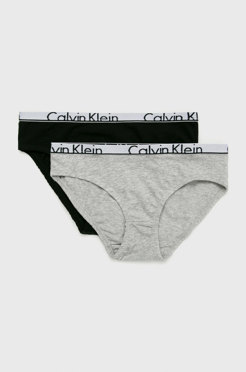 Calvin Klein Underwear - Figi dziecięce (2-Pack) szary G80G800008