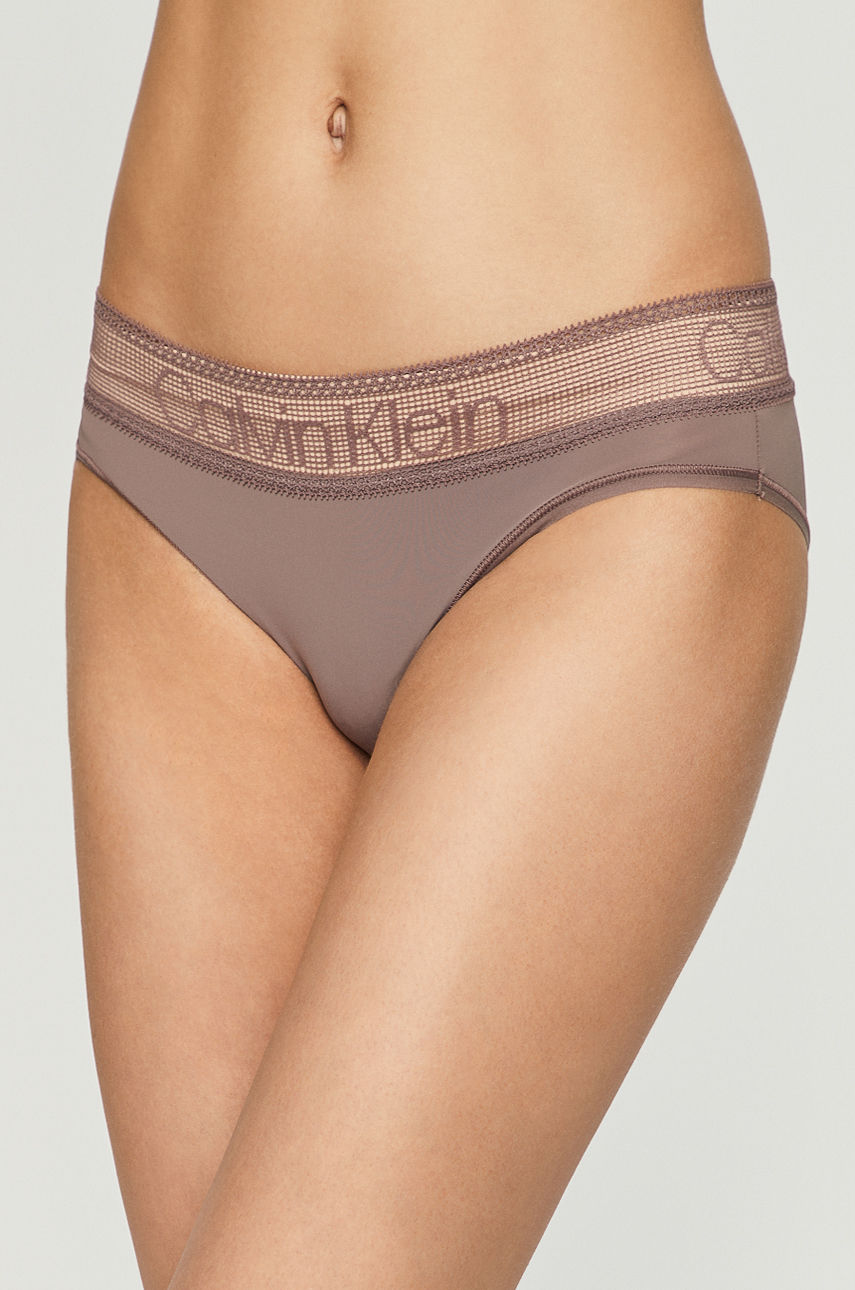 Calvin Klein Underwear - Figi fiołkowo różowy 000QD3699E
