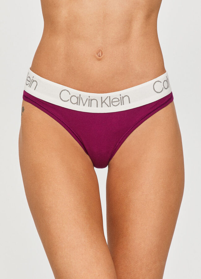 Calvin Klein Underwear - Stringi ciemny fioletowy 000QD3751E