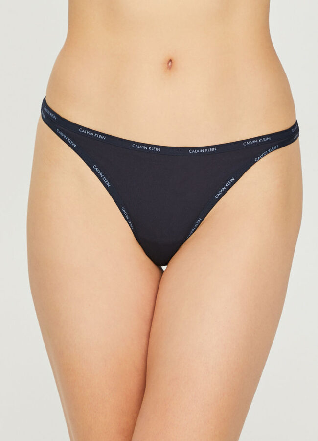 Calvin Klein Underwear - Stringi granatowy 000QF4529E