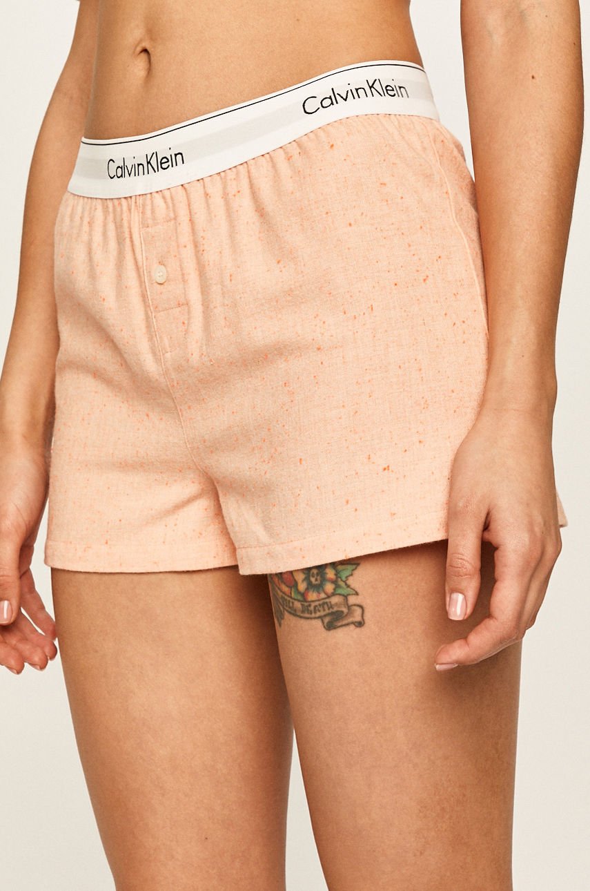 Calvin Klein Underwear - Szorty piżamowe jasny pomarańczowy 000QS6080E