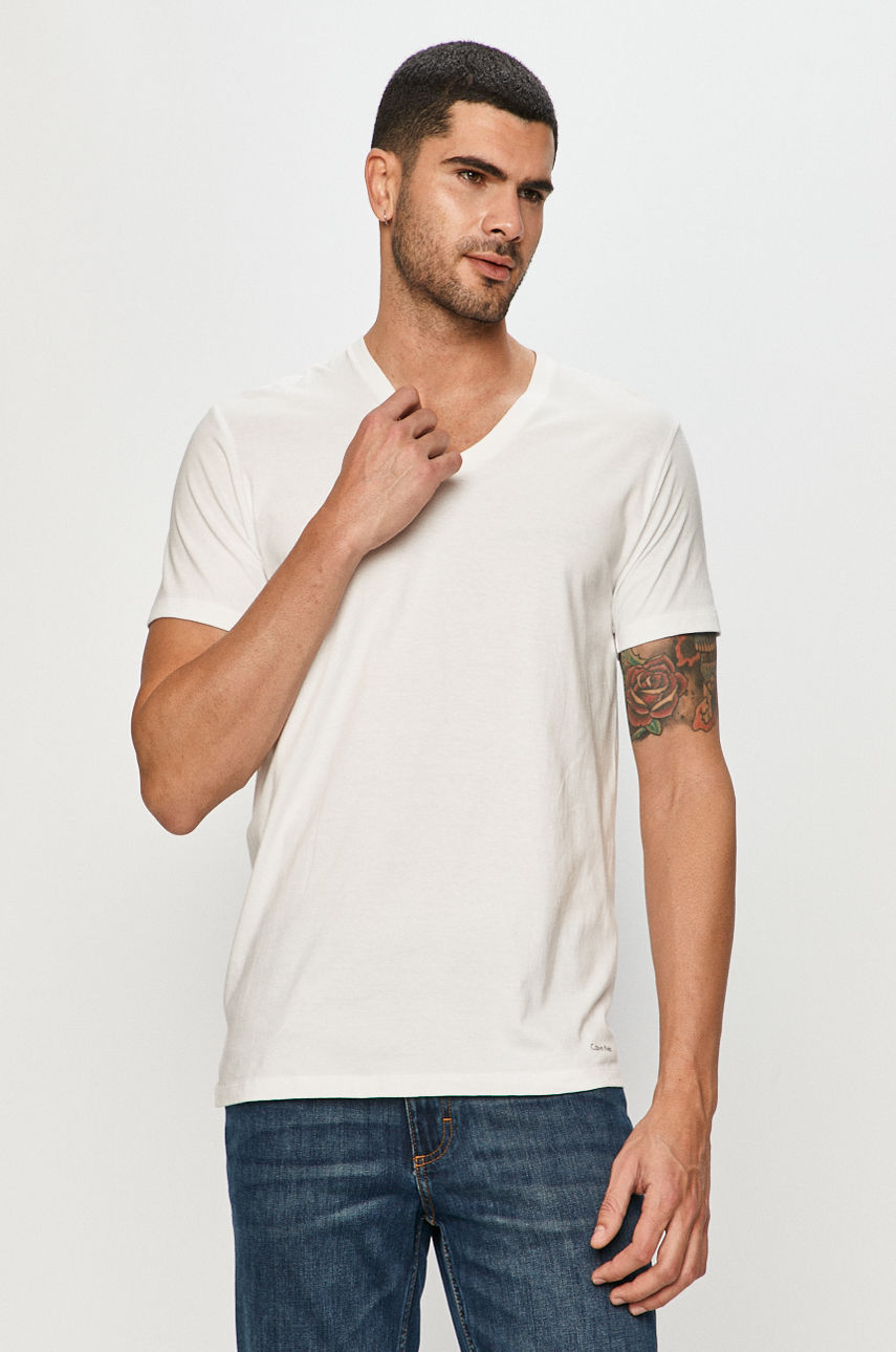 Calvin Klein Underwear - T-shirt (3-pack) biały 000NB4012E