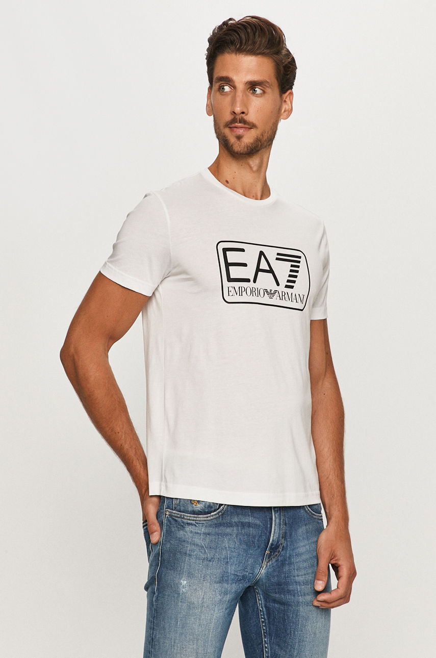 EA7 Emporio Armani - T-shirt biały 8NPT10.PJNQZ