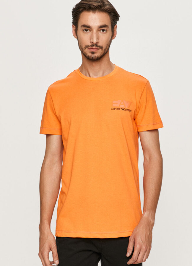 EA7 Emporio Armani - T-shirt pomarańczowy 3HPT29.PJJ6Z