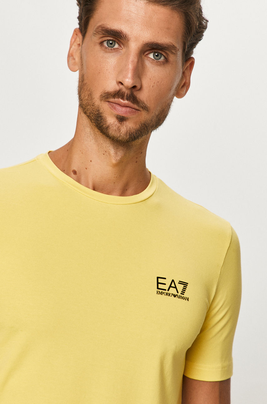 EA7 Emporio Armani - T-shirt żółty 8NPT52.PJM5Z