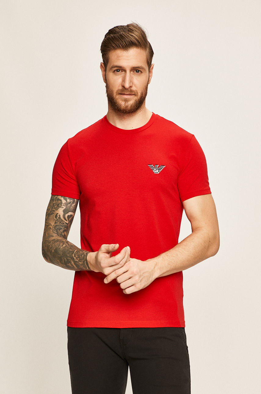 Emporio Armani - T-shirt czerwony 110853.0P525