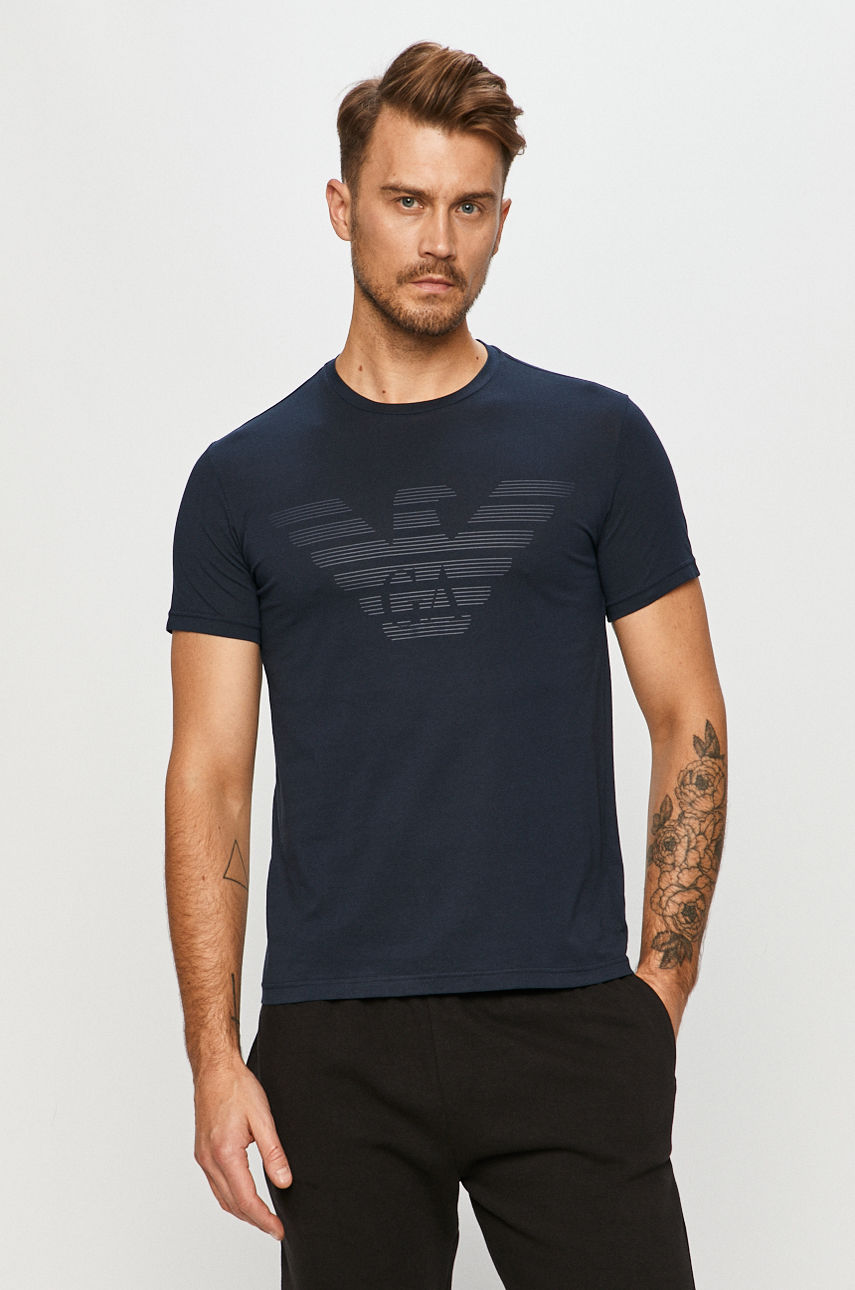 Emporio Armani - T-shirt granatowy 111019.0A578