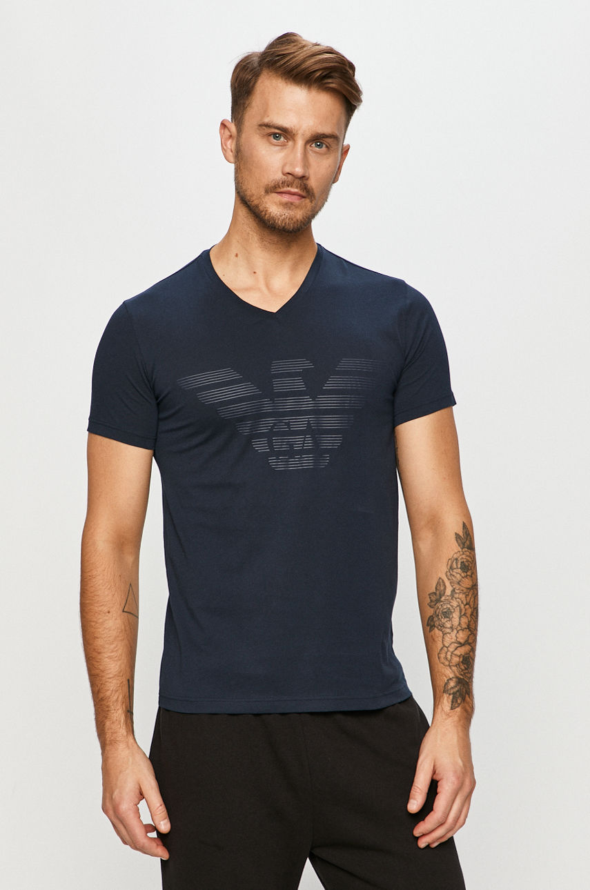 Emporio Armani - T-shirt granatowy 111028.0A578