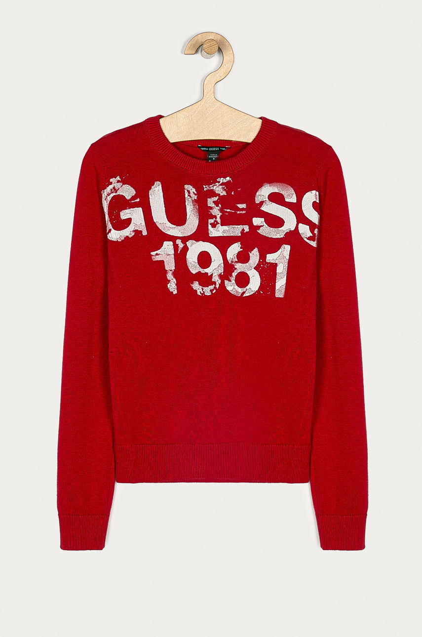 Guess Jeans - Sweter dziecięcy 116-175 cm czerwony L0BR00.Z2HH0