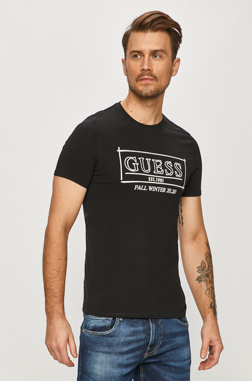 Guess - T-shirt czarny M0BI63.J1300