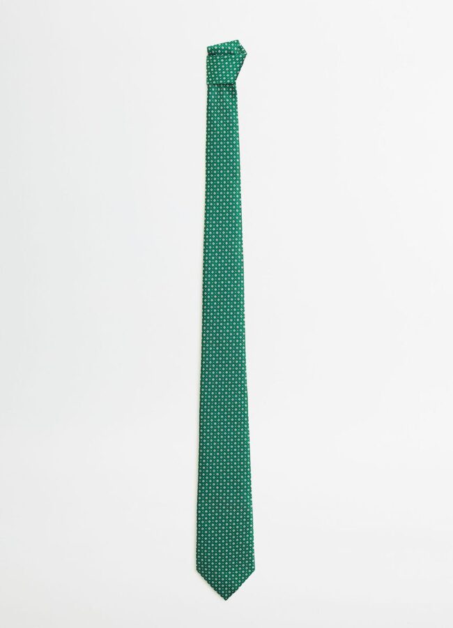 Mango Man - Krawat Rombo zielony 67000577