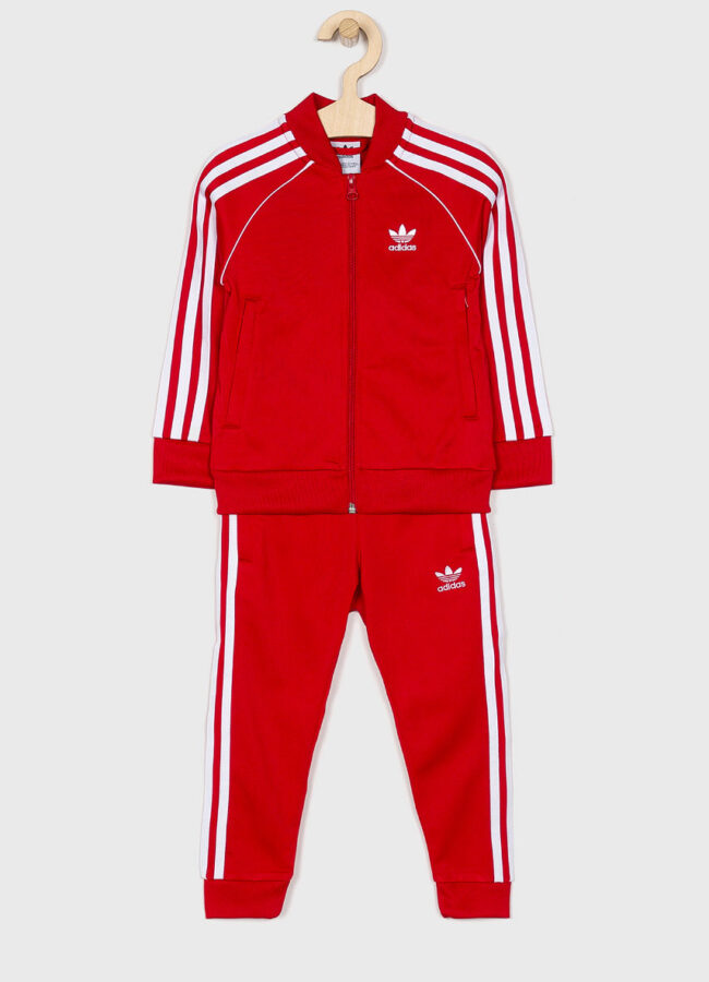 adidas Originals - Komplet sportowy dziecięcy 104 - 128 cm. czerwony EI9866