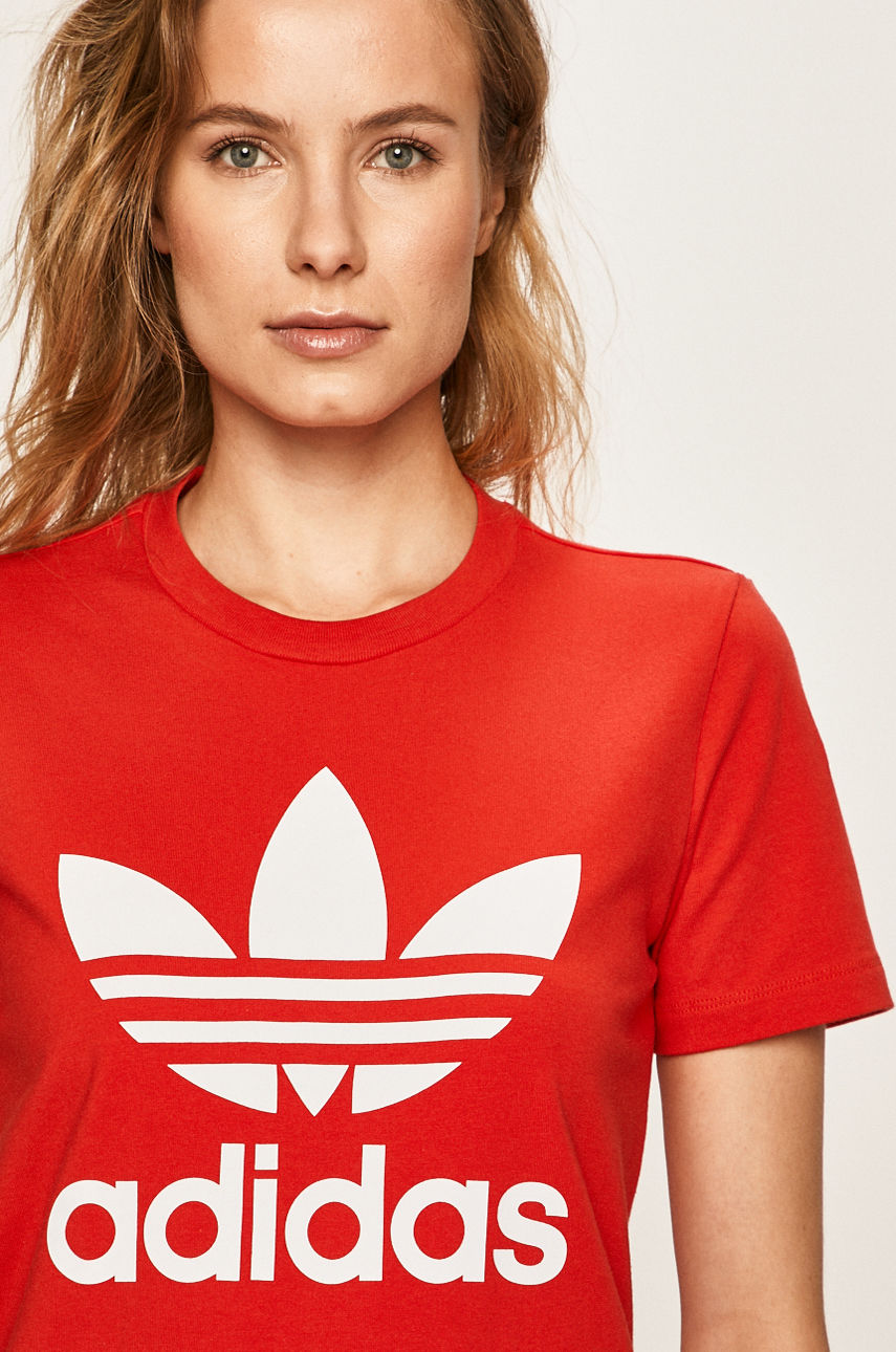 adidas Originals - T-shirt czerwony FM3302