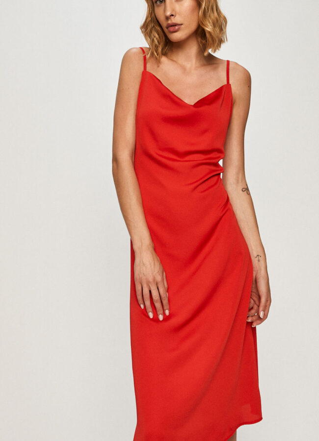 Answear - Sukienka Answear Lab czerwony WZ20.SSD06H